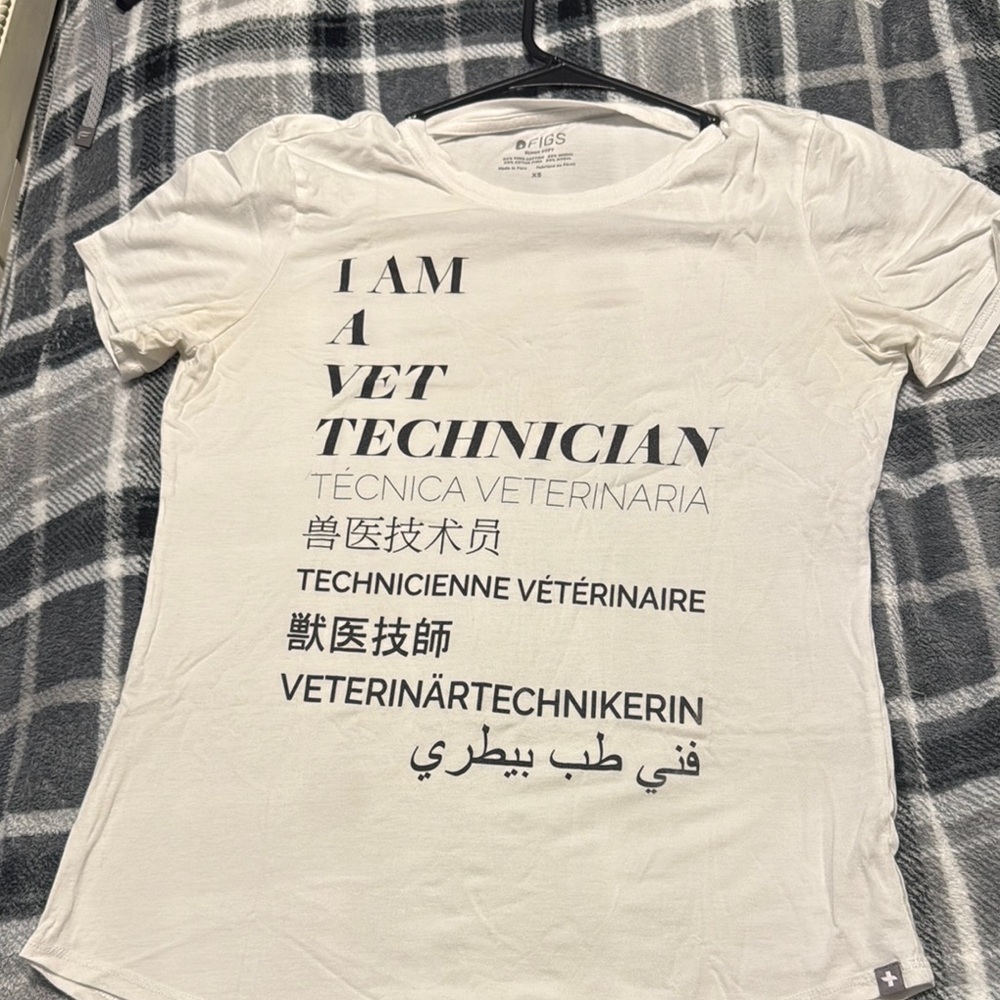 FIGS White Vet Technician UnderScrub